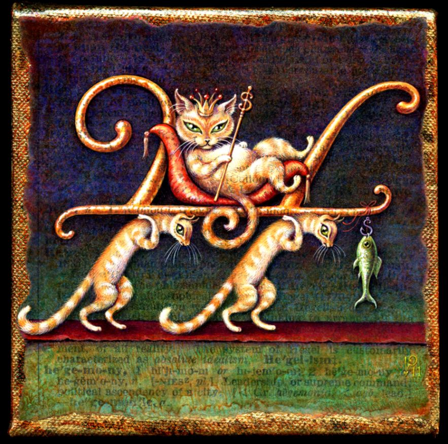 Popular items for whimsical cat art on Etsy