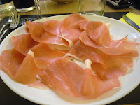 A plate of Parma's famous prosciutto