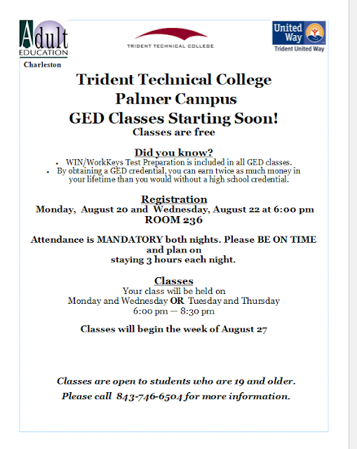 Trident Tech - Downtown: Free GED Classes on the Downtown Palmer Campus