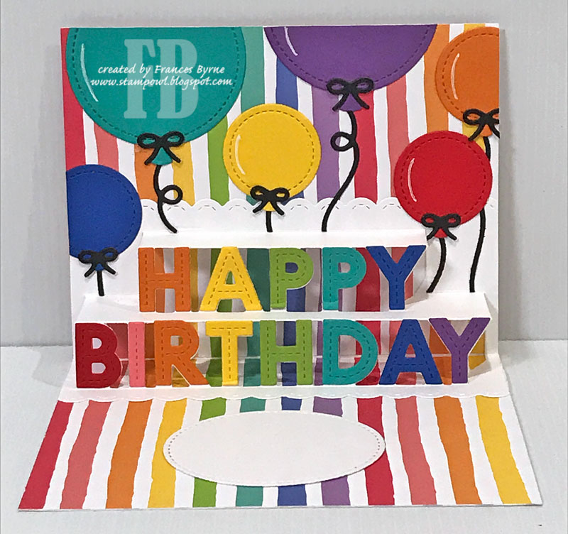 StampOwl's Studio: Balloon Magic Iris Card