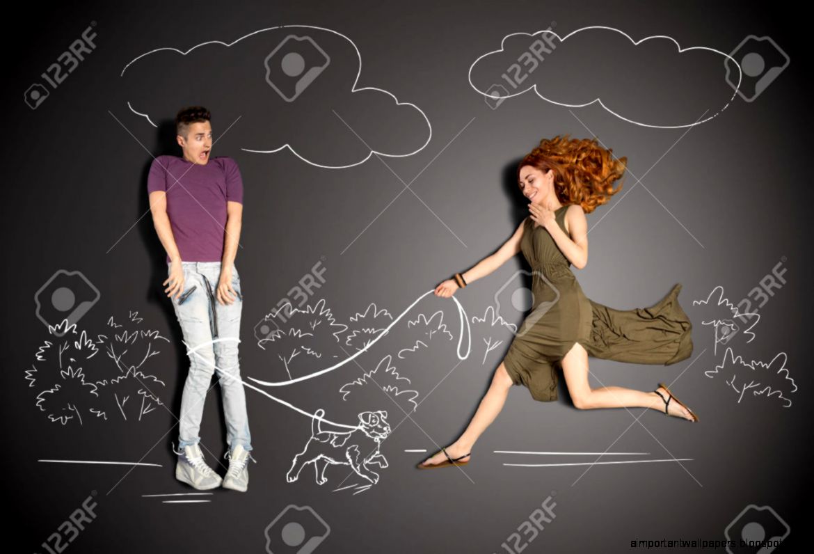 Happy Valentines Love Story Concept Of A Romantic Couple Against