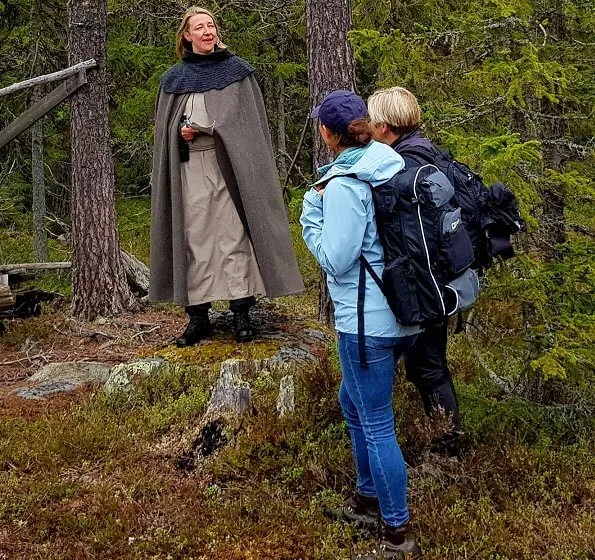 Crown Princess Victoria wore Houdini Damenjacke BFF Jacket. Medelpad is a historical province Jamtgavelns nature park and region