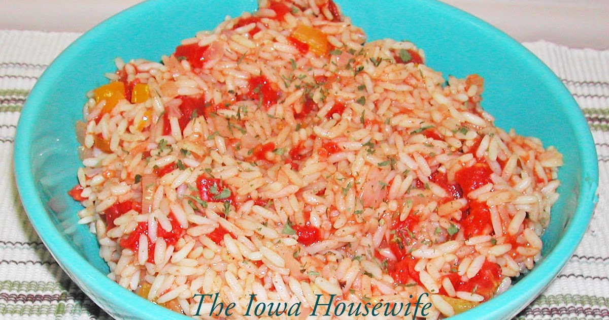 The Iowa Housewife Tomato Rice