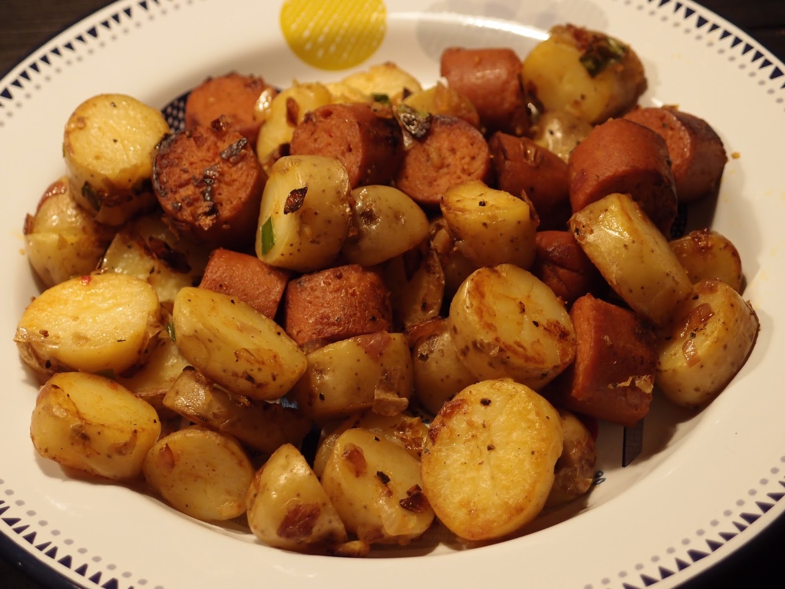 The VegHog Fried potatoes with sausage