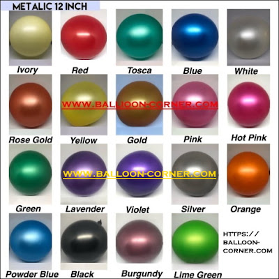 Balon Latex Metalik 12 Inch Kualitas SUPER GRADE A