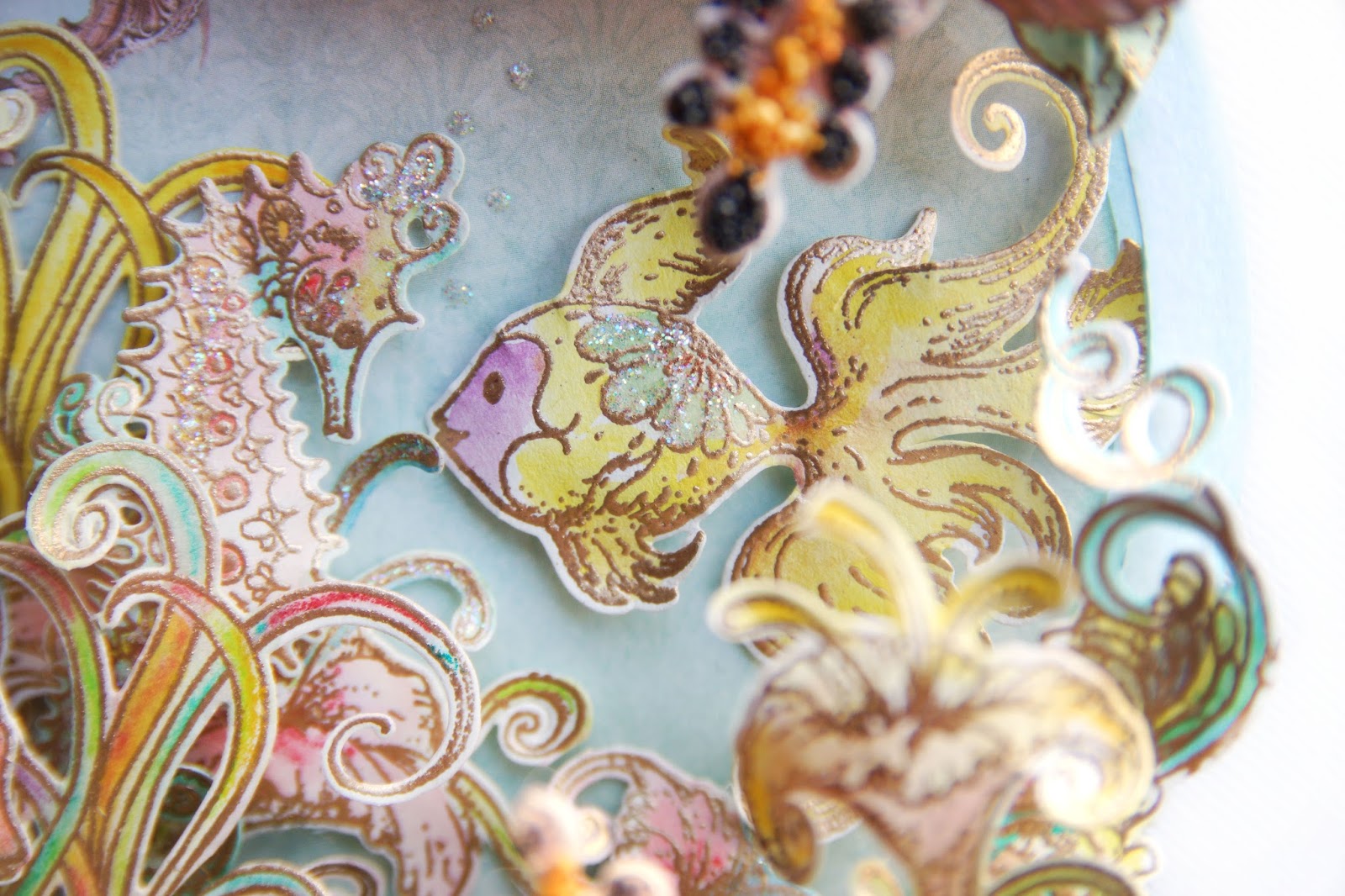 Susan Smit Heartfelt Creations, Under The Sea....Fish Bowl card......