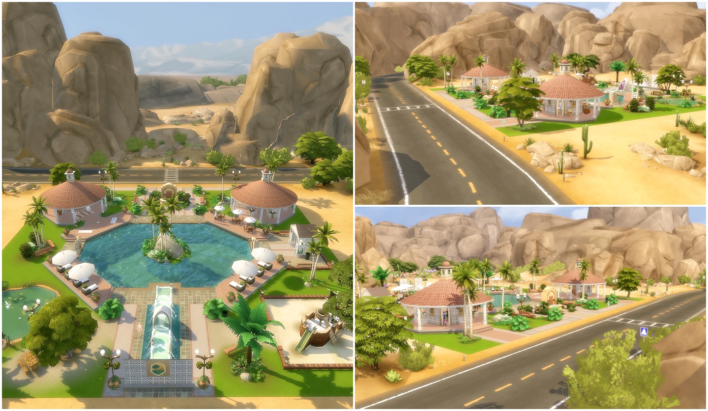 симс оазис. симс оазис. симс 4 дом оазис. симс 4 парк оазис спрингс. симс 4 личный оазис (courtyard oasis kit).