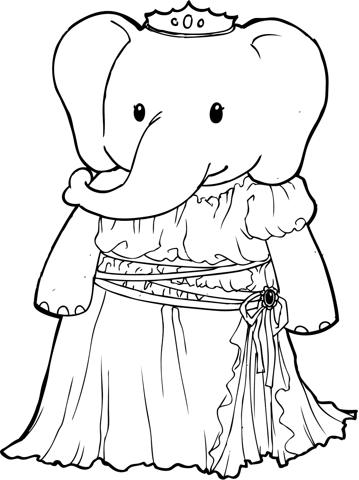 PRINCESS COLORING PAGES