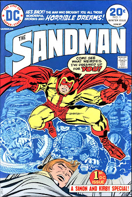 The Sandman v1 #1 dc bronze age comic book cover art by Jack Kirby