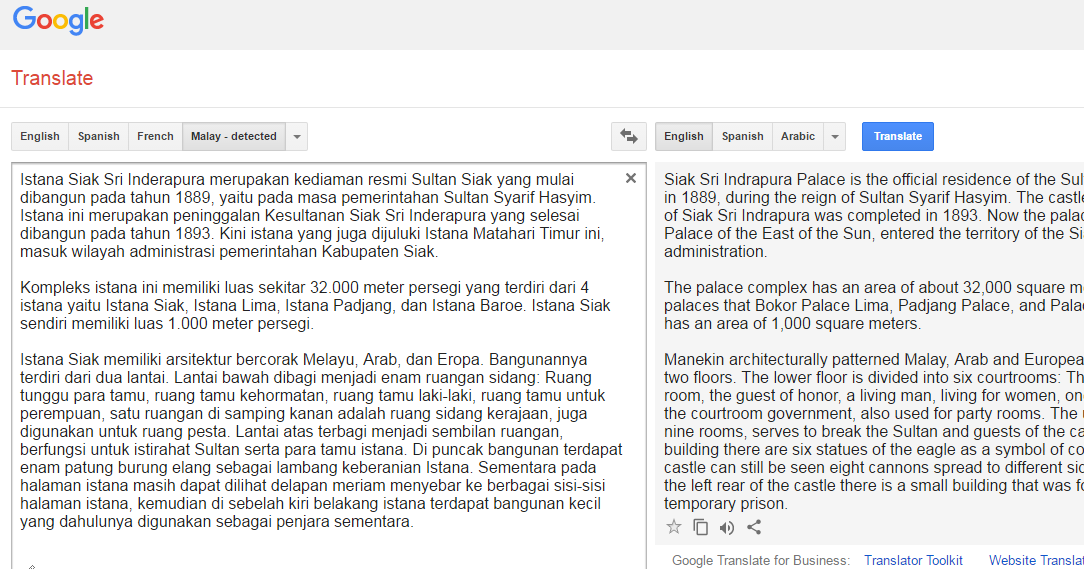 Arab google to translate bm Translate Bahasa