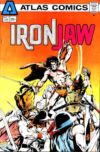 Ironjaw v1 #1, 1975 bronze age comic book cover by Neal Adams Ironjaw v1 #1, 1975 bronze age comic book cover by Neal Adams