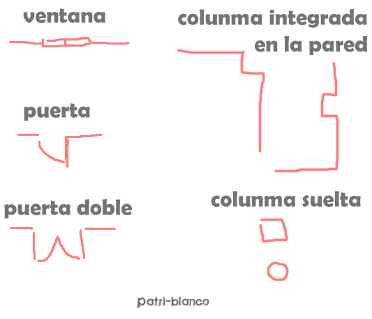 esquema boceto plano casa