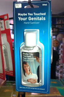 touched genitals funny product hand sanitizer