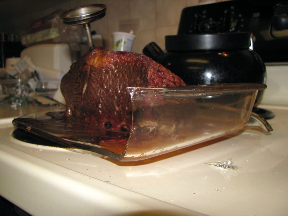 Glass Notes Exploding Pyrex