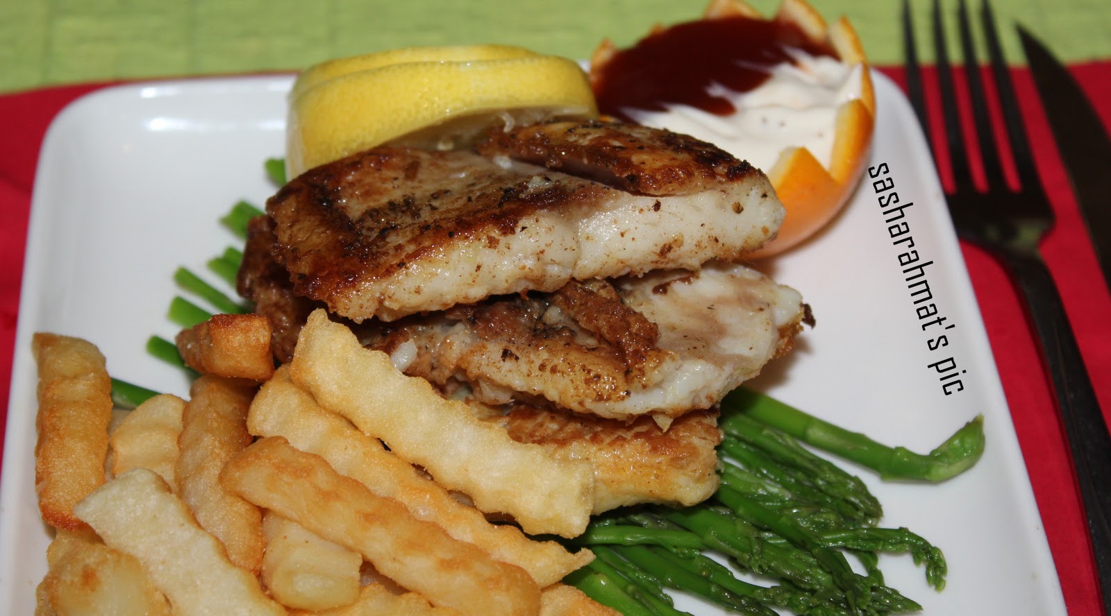 love to cook , love to eat grilled dory fillet