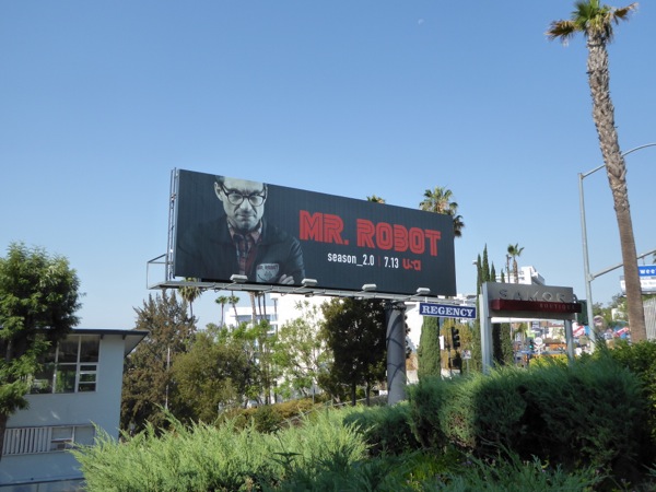 Mr. Robot season 2 billboard Sunset Strip Mr Robot season 2 billboard