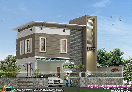 Box model contemporary house