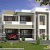 1750 square feet contemporary style flat roof home plan