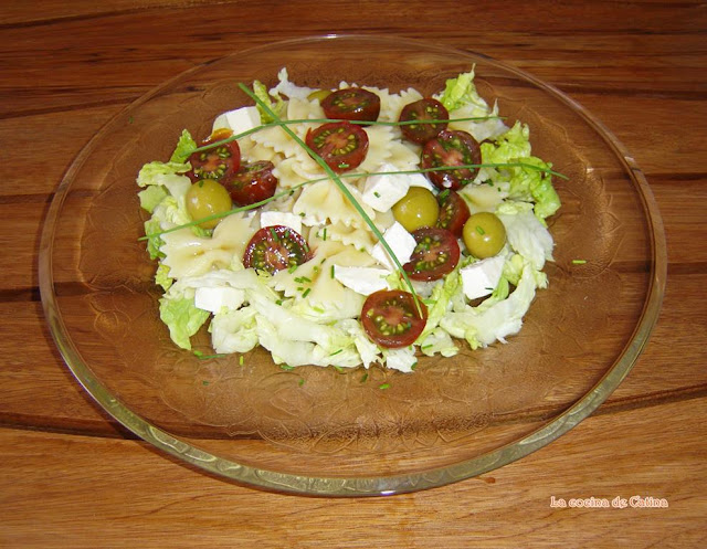 La cocina de Catina: Ensalada de pasta con quesitos y tomates cherry