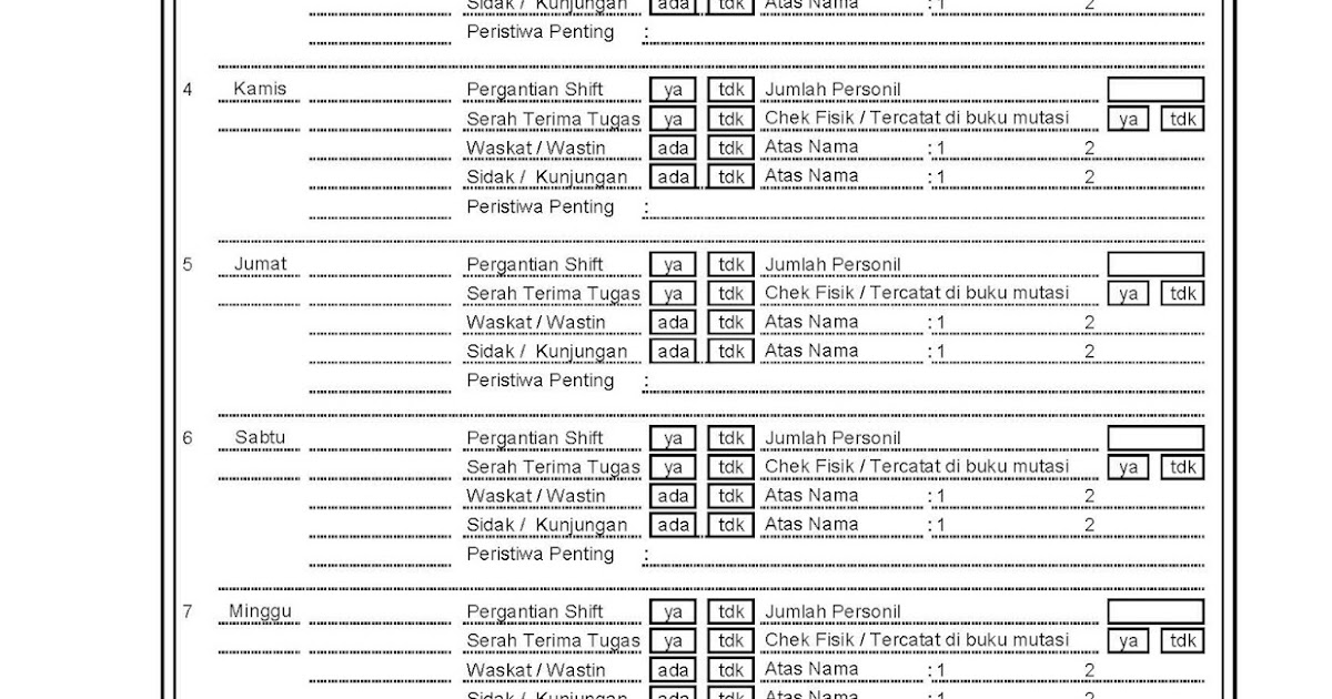 MAGHRIBI FormForm Pengendalian FORM LAPORAN HARIAN