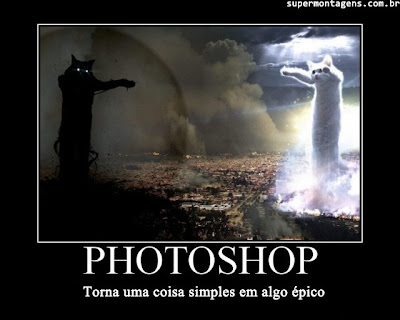 desmotivacional poster sobre Photoshop