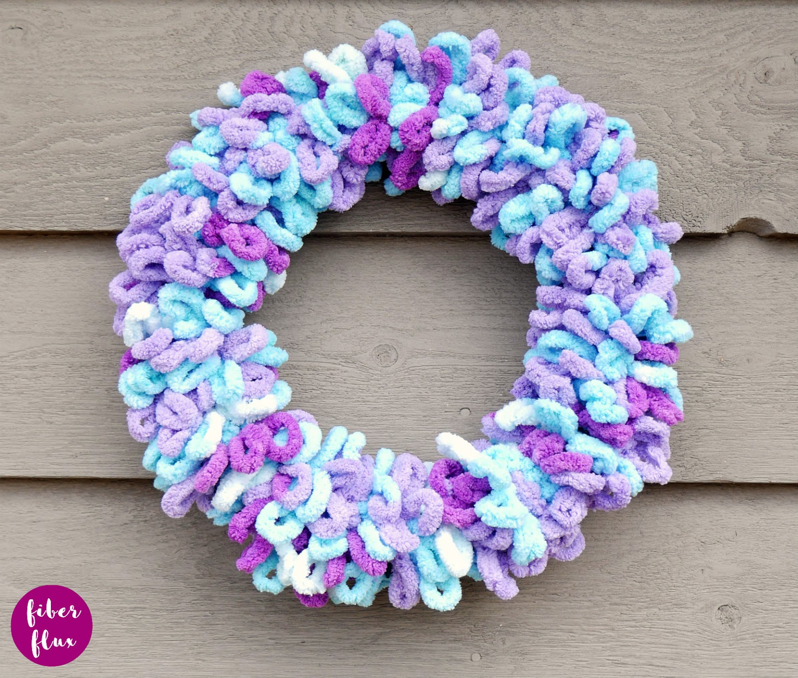 Fiber Flux Loop Yarn Mini Wreath, Yarn Craft + Video