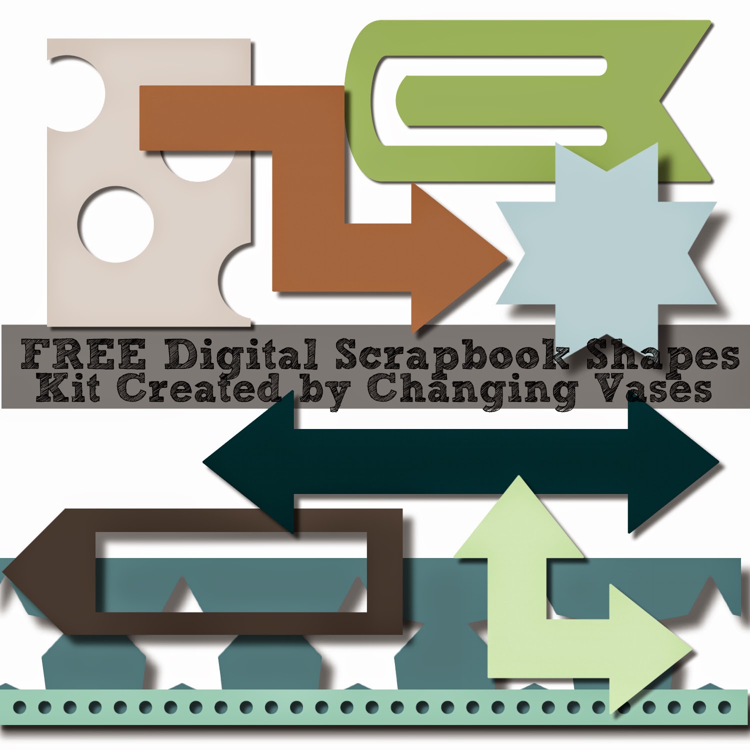 Free Digital Scrapbook Shapes