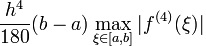 The Composite Simpson's Rule Error The Composite Simpson's Rule Error