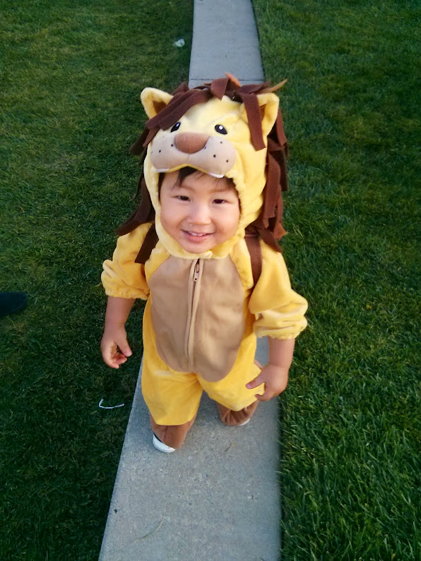 lion costume at Googleween
