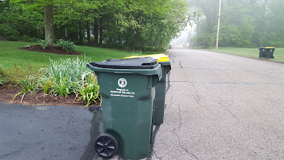 trash and recycling delayed 1 day this week due to Memorial Day holiday