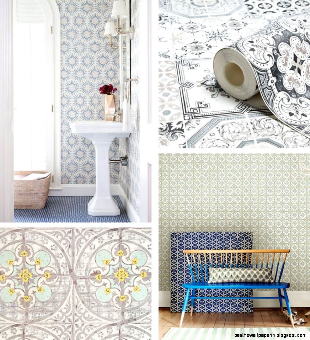 Faux Tile  Marble Wallpaper  decor8  Bloglovin