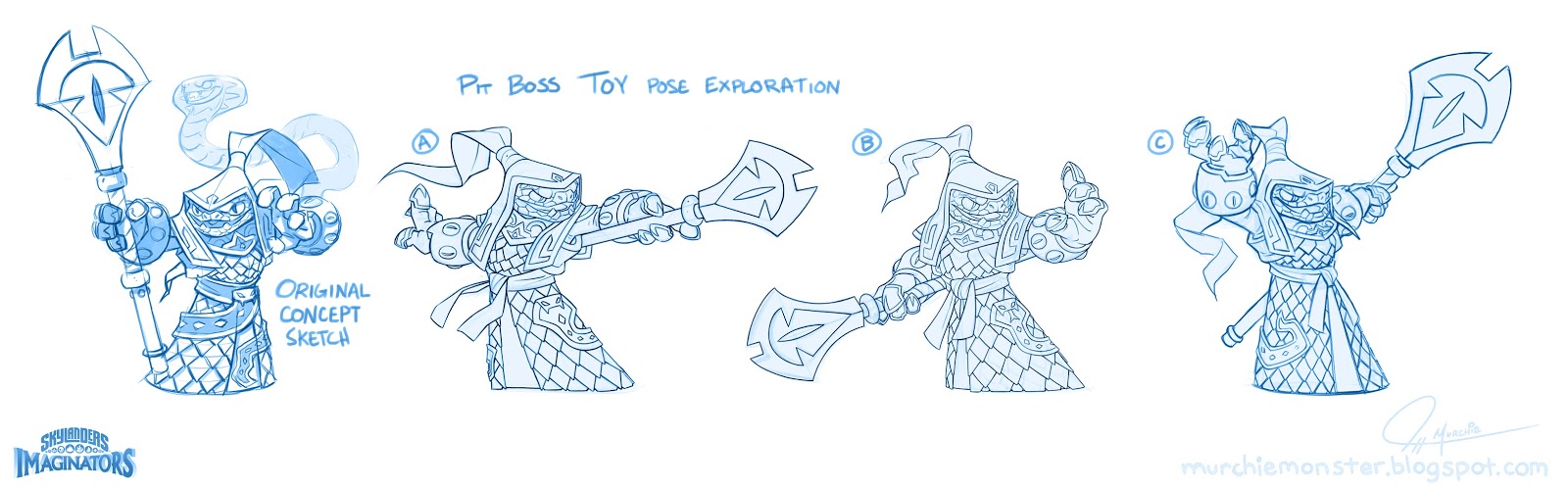 Pitt Boss - Skylanders Imaginator Sensei Toy Concept.