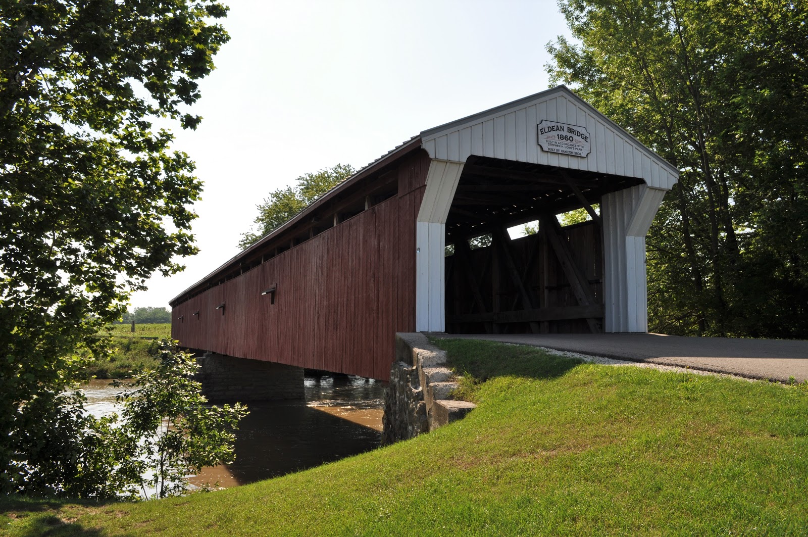 COVERED BRIDGES IN OHIO + ELDEAN COVERED BRIDGE TROY, OHIO