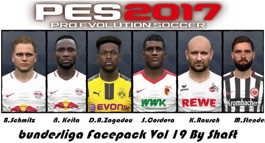 Bundesliga Facepack Vol 19 Pes 2017 Patch Pes New Patch Pro Evolution Soccer
