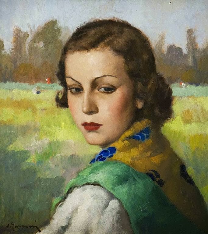 Vittorio GUSSONI (18931968) Catherine La Rose The Poet of Painting