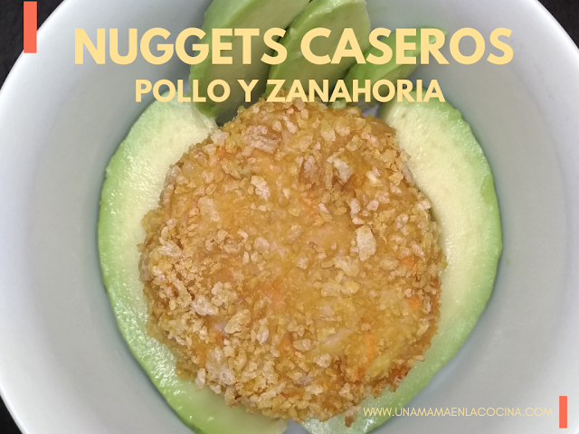 Receta de Nuggets Caseros de Pollo y Zanahoria al Horno. Saludables para peques y no tan peques. Operación camuflaje