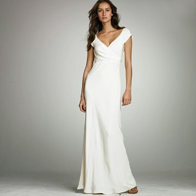 gaun pengantin putih simple