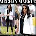 Meghan Markle in white blazer and black skinny jeans at Invictus Games car competition on October 20