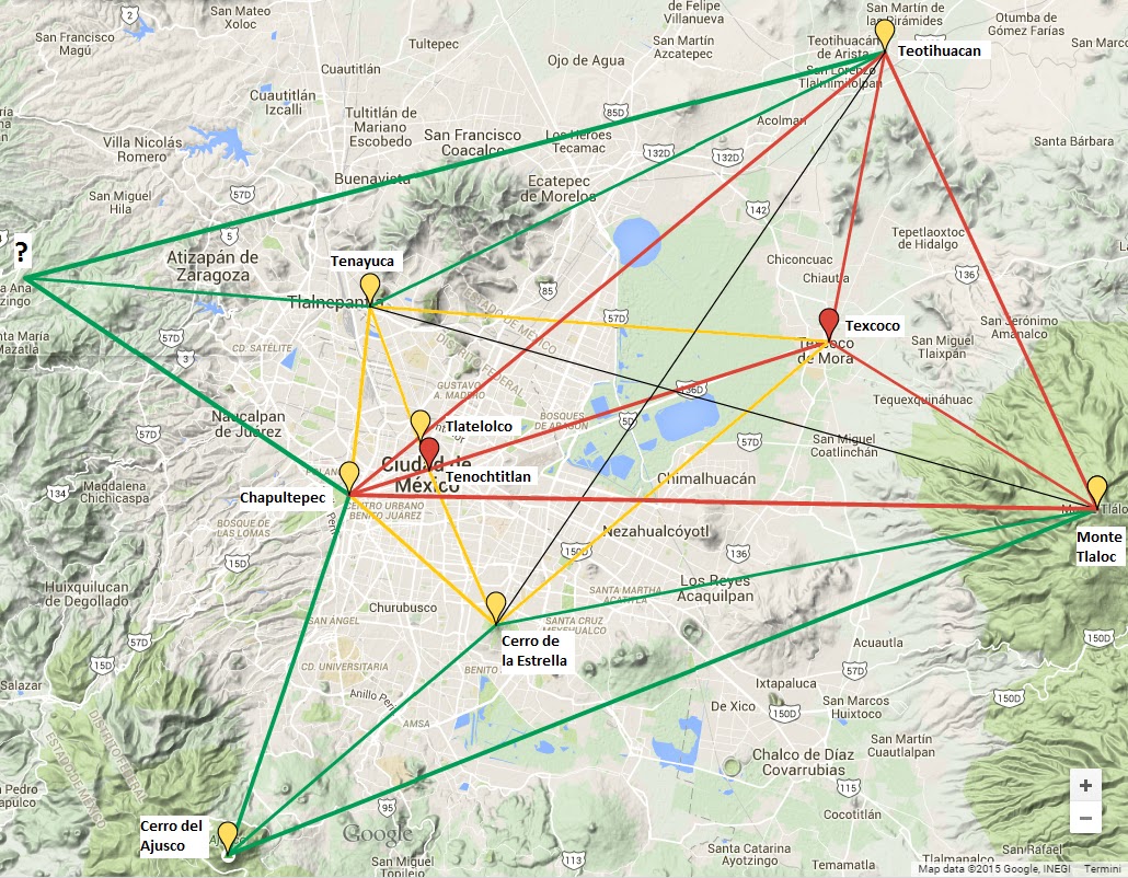 Mexican Pyramids Map