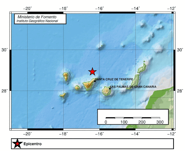 Terremoto norte Tenerife, 3 marzo Terremoto norte Tenerife, 3 marzo
