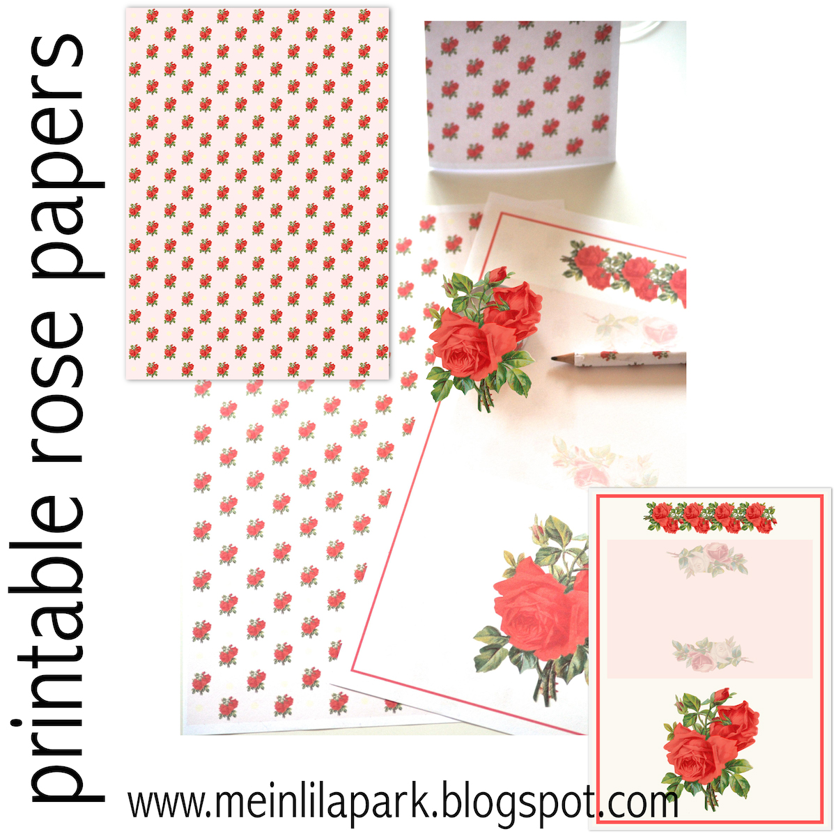 MeinLilaPark  Pink scrapbook paper, Scrapbook paper, Scrapbook printables