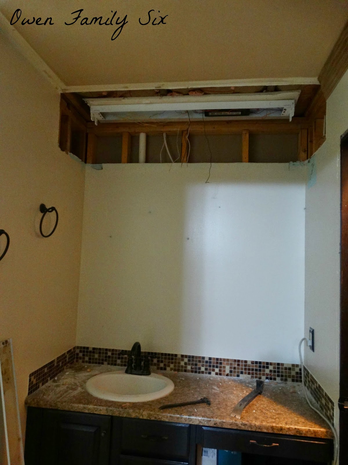 Owen Family Six Bathroom Soffits are GONE!