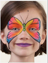 butterfly face painting halloween paint easy makeup simple butterflies kid facepainting basic tutorial rainbow faces mask idea painted eye extreme