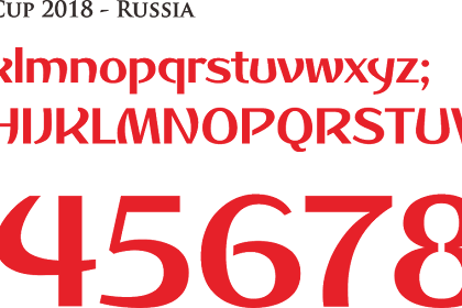 Font Resmi World Cup 2018 - Russia