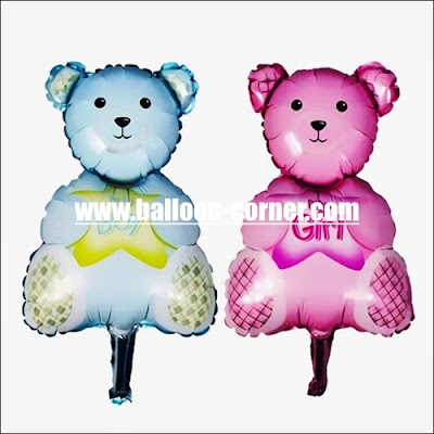 Balon Foil Bear It's A Boy Mini & Foil Bear It's A Girl Mini Balon Foil Bear It's A Boy Mini & Foil Bear It's A Girl Mini