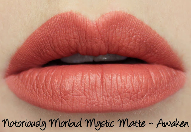 Notoriously Morbid Mystic Matte Lipstick - Awaken Swatches & Review