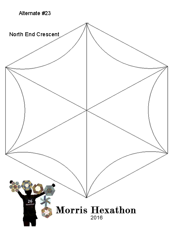 Barbara Brackman's MATERIAL CULTURE: Morris Hexathon 23: North End Crescent