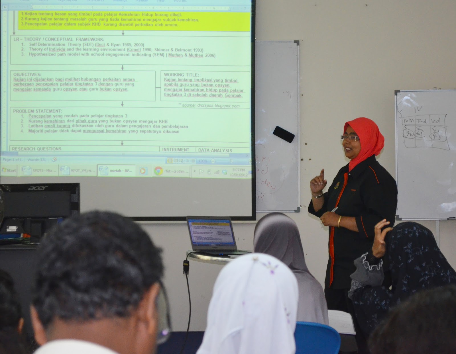 .: Tajuk 402: Pembentangan RFOT dan contoh RFOT