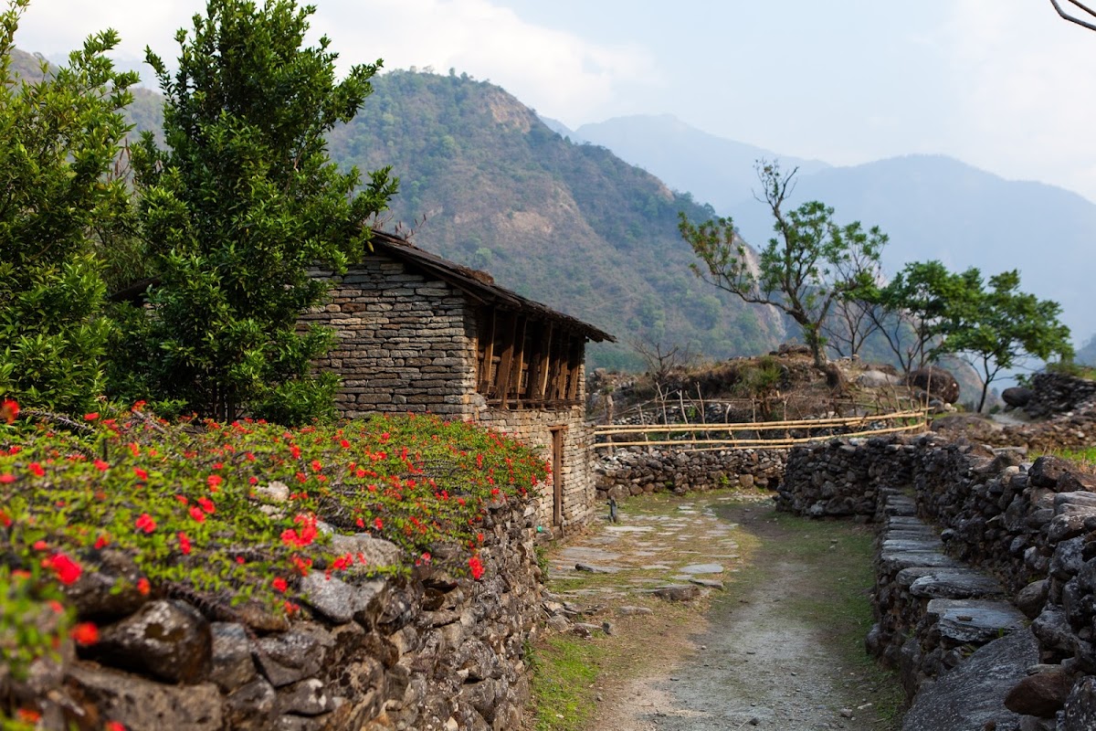 200км по красно-белым черточкам.. Around Annapurna. март-апрель 2017