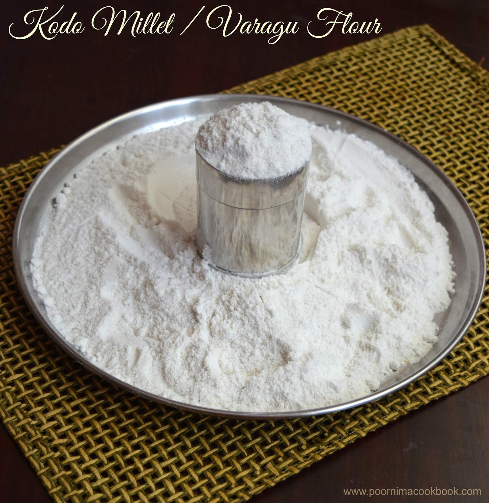 Poornima's Cook Book How to make Millet flour at home / How to make
